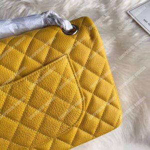 Chanel Medium Classic Handbag Yellow - Image 3