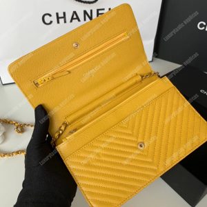 Chanel Wallet On Chain Yellow - Image 8