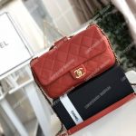 Chanel Lambskin Flap Bag Red