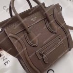 Celine Nano Luggage Tote Saddle Brown