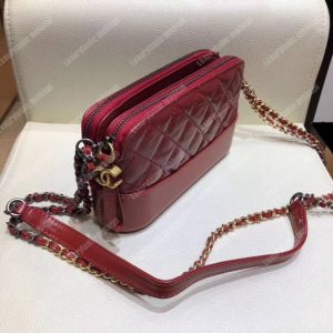 Chanel Clutch With Chain Red - Image 6