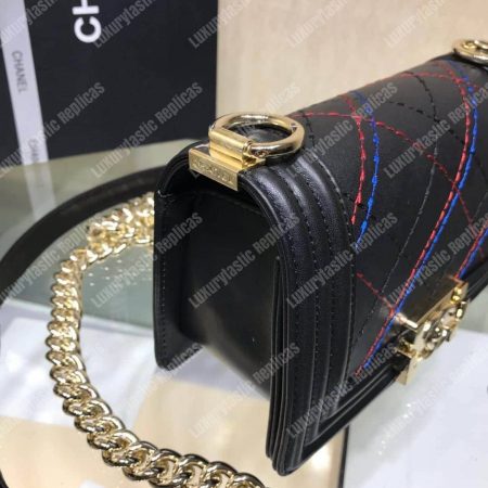 Chanel Small Boy Handbag Black - Image 5