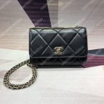 Chanel Wallet On Chain – WOC Lambskin Gold-Toned Metal Black