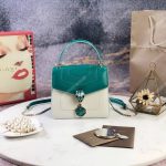 BVL Serpenti Forever Crossbody Bag White Agate / Tropical Turquoise