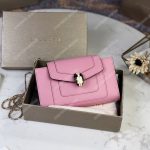BVL Serpenti Forever Techno-Hybrid Wallet Flamingo Quartz