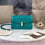 BVL Serpenti Forever Crossbody Bag Turquoise