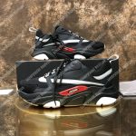 Dior “B22” Sneaker In Black Technical Knit And Black And Grey Calfskin