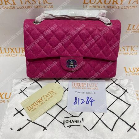 Chanel Medium Classic Handbag Pink - Image 9