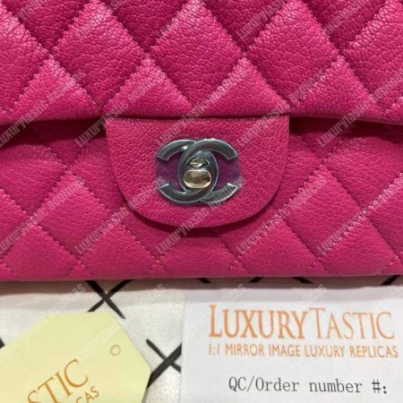 Chanel Medium Classic Handbag Pink - Image 11