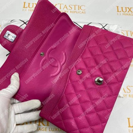Chanel Medium Classic Handbag Pink - Image 13