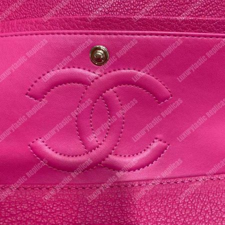 Chanel Medium Classic Handbag Pink - Image 14