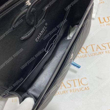 Chanel Classic Medium Handbag Black - Image 14