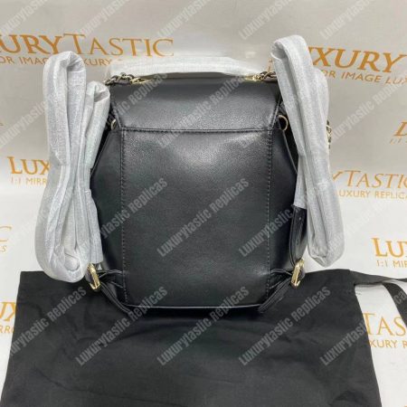Chanel Lambskin Gold-Tone Metal Backpack Black - Image 11