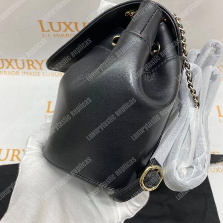 Chanel Lambskin Gold-Tone Metal Backpack Black - Image 13