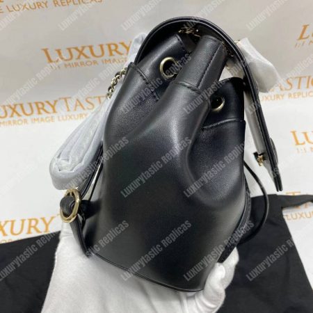 Chanel Lambskin Gold-Tone Metal Backpack Black - Image 14