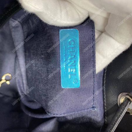 Chanel Lambskin Gold-Tone Metal Backpack Black - Image 20