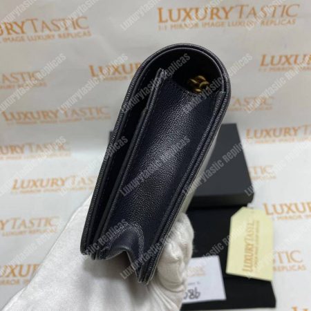 Chanel Le Boy Wallet On Chain – WOC Grained Calfskin Gold-Toned Black - Image 12