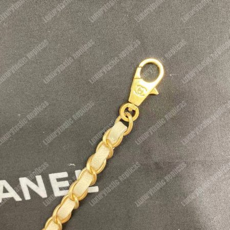 Chanel Flap Bag With Top Handle White - Image 11