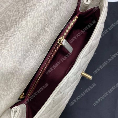 Chanel Flap Bag With Top Handle White - Image 21