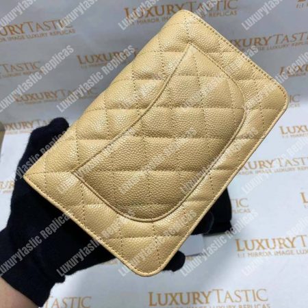 Chanel Wallet On Chain – WOC Quilted Lambskin Beige Gold-Toned - Image 20