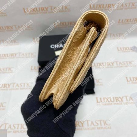 Chanel Wallet On Chain – WOC Quilted Lambskin Beige Gold-Toned - Image 10