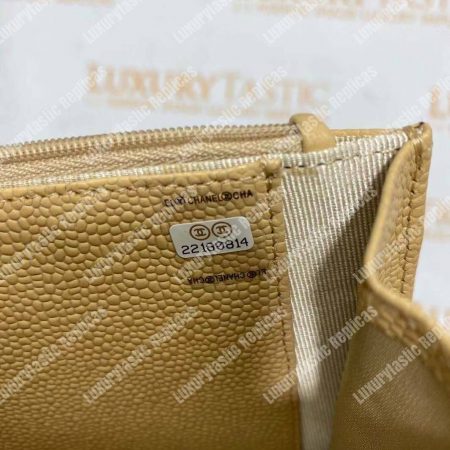 Chanel Wallet On Chain – WOC Quilted Lambskin Beige Gold-Toned - Image 18