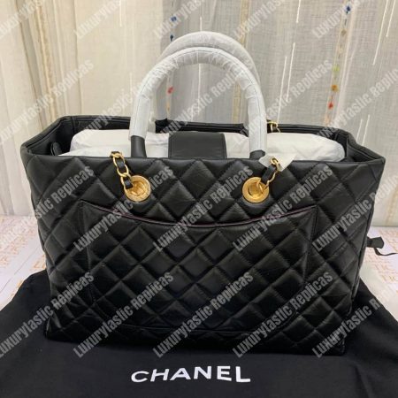 Chanel Large Shopping Bag Black (30cm) - Image 17
