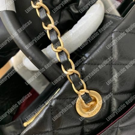 Chanel Large Shopping Bag Black (30cm) - Image 14