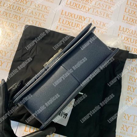 Chanel Boy Medium Handbag Blue - Image 14