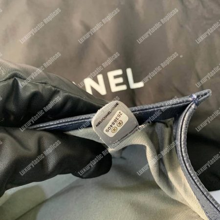 Chanel Boy Medium Handbag Blue - Image 10