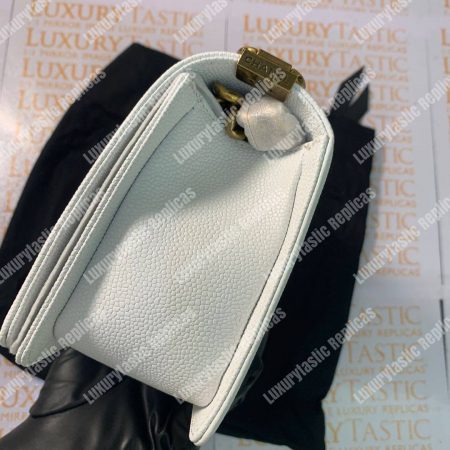 Chanel Boy Medium Handbag White - Image 16