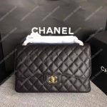 Chanel Large/Jumbo Classic Handbag Black