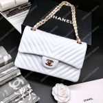 Chanel Classic Medium Handbag White