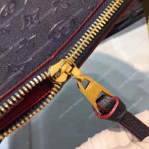 LV Ponthieu PM Monogram Empreinte Leather Marine Rouge - Image 4