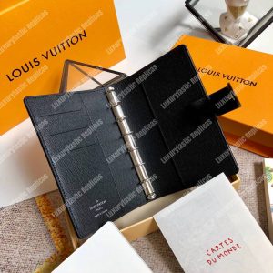 LV Small Ring Agenda Cover Black - Image 4