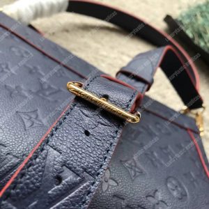 LV Blanche MM Monogram Empreinte Leather Marine Rouge - Image 6