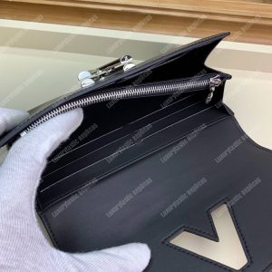 LV Twist Wallet Epi Leather Monogram Noir Tan - Image 8