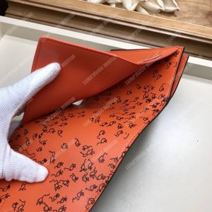 LV Twist Compact Wallet Catogram Dogs and Cats Brown Orange - Image 5