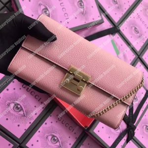 Gucci Padlock Continental Wallet Pink - Image 5