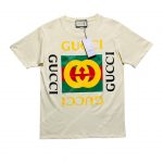 Gucci Cotton T-Shirt Vintage Gucci Logo White