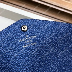 LV Sarah Wallet Monogram Empreinte Leather Marine Rouge - Image 3