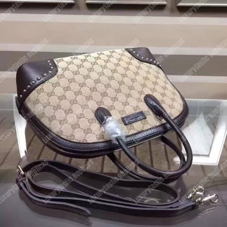 Gucci GG Canvas Top Handle Bag Black - Image 7