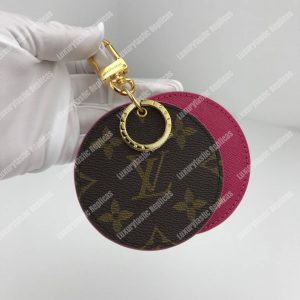 LV Mirror Bag Charm & Key Holder Monogram/Fuchsia - Image 4