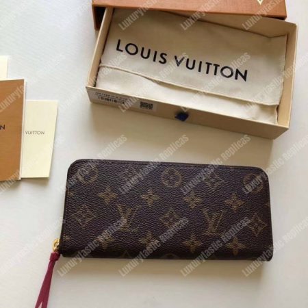LV Clemence Wallet Monogram Freesia - Image 5