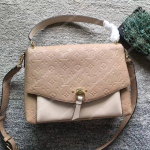 LV Blanche MM Monogram Empreinte Leather Papyrus Creme - Image 6