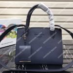Prada Monochrome Saffiano Leather Bag Dark Blue