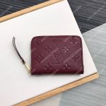 LV Zippy Coin Purse Monogram Empreinte Leather Aurore