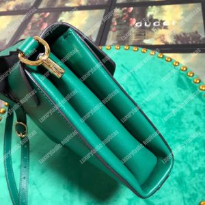 Gucci Medium Leather Shoulder Bag Green - Image 5