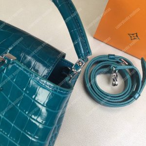 LV Capucines Mini Crocodilien Brillant Cactus - Image 6