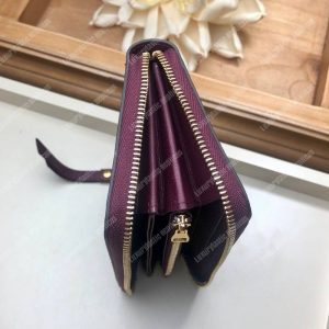LV Clémence Wallet Monogram Empreinte Leather Raisin - Image 4